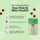 8 - Kapiva Biotin Gummies (Nourishes Hair and Skin),  30 gummies  Unflavoured 