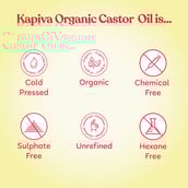 8 - Kapiva Organic Castor Oil (Healthier Hair & Skin), 0.25 L