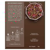 4 - MuscleBlaze Probiotic Muesli,  1 kg  Choco Cranberry 