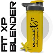 5 - MuscleXP Fit XP Blender Gym Shaker,  Yellow  700 ml 