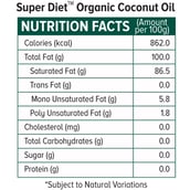 nutrition - Super Diet Organic Coconut Oil,  1 L 