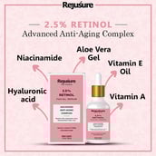 4 - Rejusure Retinol Facial Serum, 30 ml Advanced Anti Aging Complex