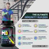 3 - MuscleBlaze MB-VITE Multivitamin for Immunity-100% RDA of Vit C, D, Zinc OP,  60 tablet(s)  Unflavoured 