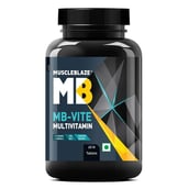 8 - MuscleBlaze MB-VITE Multivitamin for Immunity-100% RDA of Vit C, D, Zinc OP,  60 tablet(s)  Unflavoured 