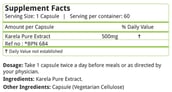 Natures Velvet Karela Pure Extract (500 mg), 60 veggie capsule(s)
