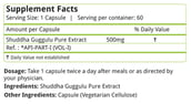 Natures Velvet Shuddha Guggulu Pure Extract (500 mg),  60 veggie capsule(s) 