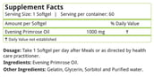 Natures Velvet Evening Primrose Oil (1000 mg),  60 softgels 