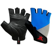 KOBO Gym Gloves (WTG-16), Blue, Grey & Black Small