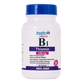 Healthvit Vitamin B1 Thiamin (100 mg),  Unflavoured  60 capsules 