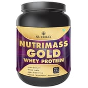 Nutriley Nutrimass Gold Whey Protein,  1.1 lb  Kesar Pista Badam 