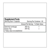 Healthvit Garcinia Green Tea (500 mg), 60 capsules Unflavoured