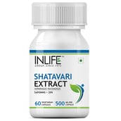 INLIFE Shatavari Extract 500 mg,  60 capsules 