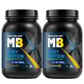 MuscleBlaze Whey Protein,Twin Flavor (Rich Milk Chocolate & Cafe Mocha)