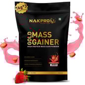 1 - Nakpro Gold Mass Gainer,  2.2 lb  Strawberry (Pack of 3) 