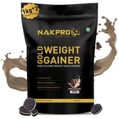 1 - Nakpro Gold Weight Gainer,  2.2 lb  Cookies & Cream (Pack of 3) 