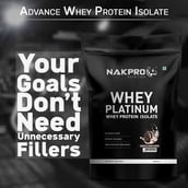 6 - Nakpro Whey Platinum Whey Protein Isolate, 4.4 lb Cookies & Cream