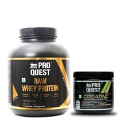 1 - Proquest Raw Whey Protein 4.4lb & Creatine Monohydrate 0.55lb Combo,  2 Piece(s)/Pack  Unflavored 