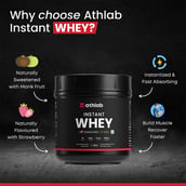 3 - Athlab Instant Whey, 1.1 lb Strawberry Creme