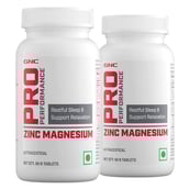 1 - GNC Pro Performance Zinc Magnesium Amino Restful Sleep & Relaxation,  Unflavoured (Pack of 2)  60 tablet(s) 