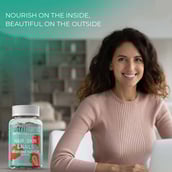 3 - Nutriburst Hair, Skin & Nails,  30 gummies  Strawberry 