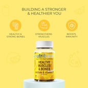 4 - Nutriburst Healthy Muscles & Bones,  30 gummies  Lemon 