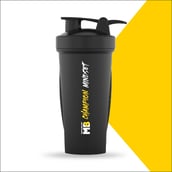 7 - MuscleBlaze Champion Shaker Series,  Black  650 ml 