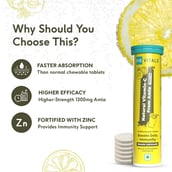 4 - HealthKart HK Vitals Natural Vitamin C 1300mg Amla Effervescent,  60 tablet(s)  Masala Lemon 