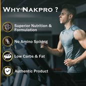 2 - Nakpro Gold Plus+ Whey Protein Concentrate, 2.2 lb Malai Kulfi