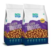 1 - Nutri Binge California Almonds,  200 g  Unflavoured (Pack of 2) 