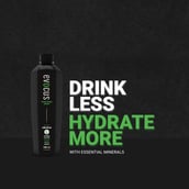 6 - Evocus H2O Black Alkaline Drink Infused with Essential Minerals 8+ pH,  250 ml  Unflavoured (Pack of 24) 