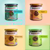 4 - Promunch Roasted Soya Snack, Cheese & Onion, Tangy Pudina Jain Snack, Peri-Peri Combo 150 g