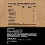 4 - RAW Creatine,  Unflavoured  0.55 lb 