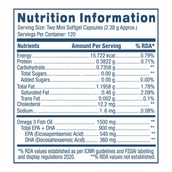 4 - GNC Triple Strength Fish Oil Mini,  120 softgels 