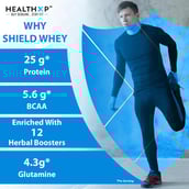6 - HealthXP Shield Whey, 2.2 lb Cookies & Cream