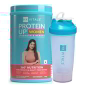 HealthKart HK Vitals ProteinUp Women 400g Chocolate & Shaker Combo