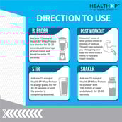 4 - HealthXP 100% Whey Protein,  2.2 lb  Chocolate Truffle 