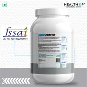 3 - HealthXP 100% Whey Protein,  2.2 lb  Strawberry Cream 