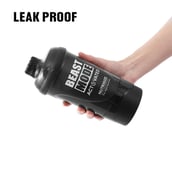 3 - GHC Nutrigize Screw Cap Leakproof Shaker with Compartment, Black 600 ml
