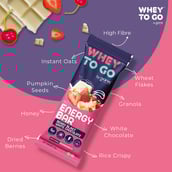 4 - Whey To Go Energy Bar,  6 bar(s)  Berry Blast White Chocolate 