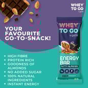 3 - Whey To Go Energy Bar,  6 bar(s)  Nutty Almonds 