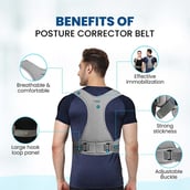 4 - Leeford Posture Corrector Belt,  Large  Grey 