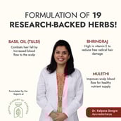 4 - Kapiva Hair Rituals Tulsi Anti Hairfall Oil, 100 ml for All Hair Types