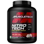 1 - MuscleTech Nitrotech 100% Whey Gold,  4.4 lb  Cookies and Cream 