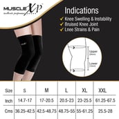 3 - MuscleXP Knee Cap, Black Medium