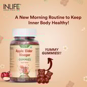 6 - INLIFE Apple Cider Vinegar,  30 gummies  Apple 