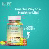6 - INLIFE Multivitamin and Minerals,  30 gummies  Lemon & Strawberry 