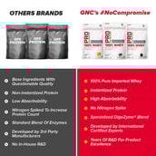 5 - GNC Pro Performance 100% Whey Protein,  8 sachets/pack  Assorted 