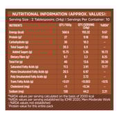 1 - MuscleBlaze High Protein Peanut Butter,  0.340 kg  Dark Chocolate Creamy 