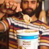 6 - Myfitness Honey Peanut Butter,  1.250 kg  Crunchy 