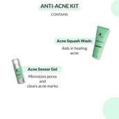 3 - Lely's Acne Squash Face Wash 70ml & Acne Sensor Gel 30ml Combo, 2 Piece(s)/Pack for Oily Skin